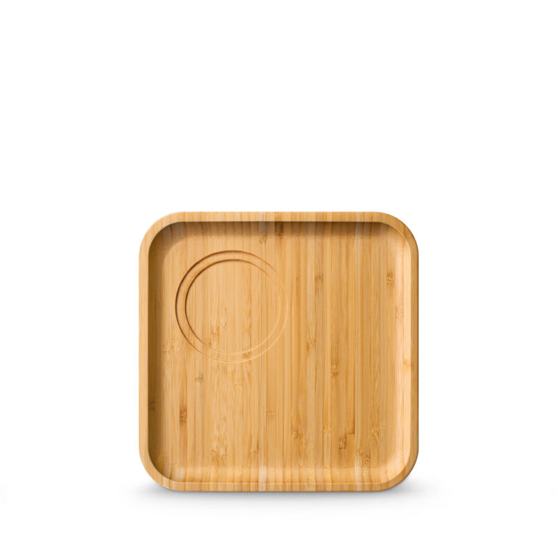 Bamboo square plate saucer 17.5x17.5 cm WL-771112/A