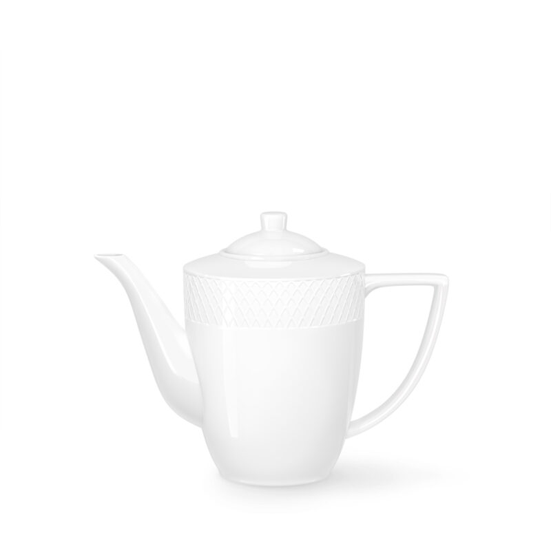 Imbryk do kawy biały porcelanowy 750 ml zestaw 1 sztuka WL-880111/1C