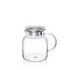 Low glass jug 1000 ml with metal lid, Wilmax