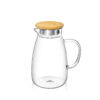 Wide glass jug 1500 ml with bamboo lid, Wilmax