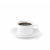 Set of two 160 ml tea cups with saucers in Wilmax white porcelain