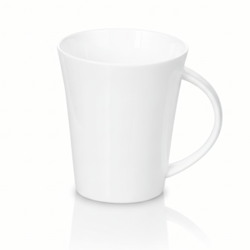 Kubek do kawy i herbaty 380 ml biały porcelanowy WL-993012/A