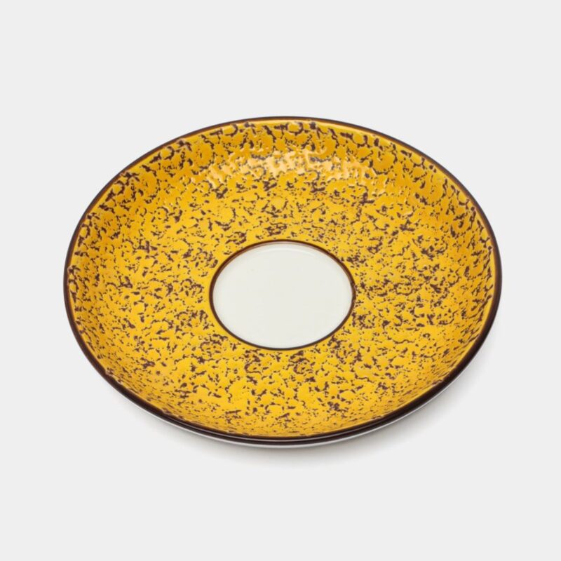 Spodek żółty porcelanowy 11 cm WL-667433/B