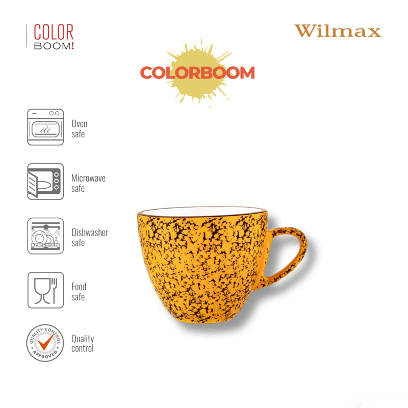 Filiżanka żółta porcelanowa 300 ml WL-667436/A