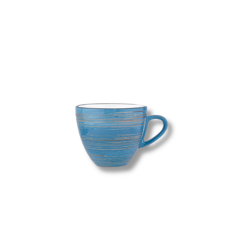 Filiżanka niebieska porcelanowa 110 ml WL-669634/A