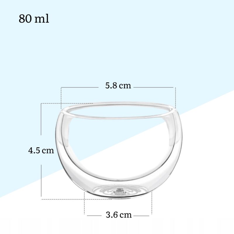 Misa szklana podwójne ścianki 80 ml WL-888751/A