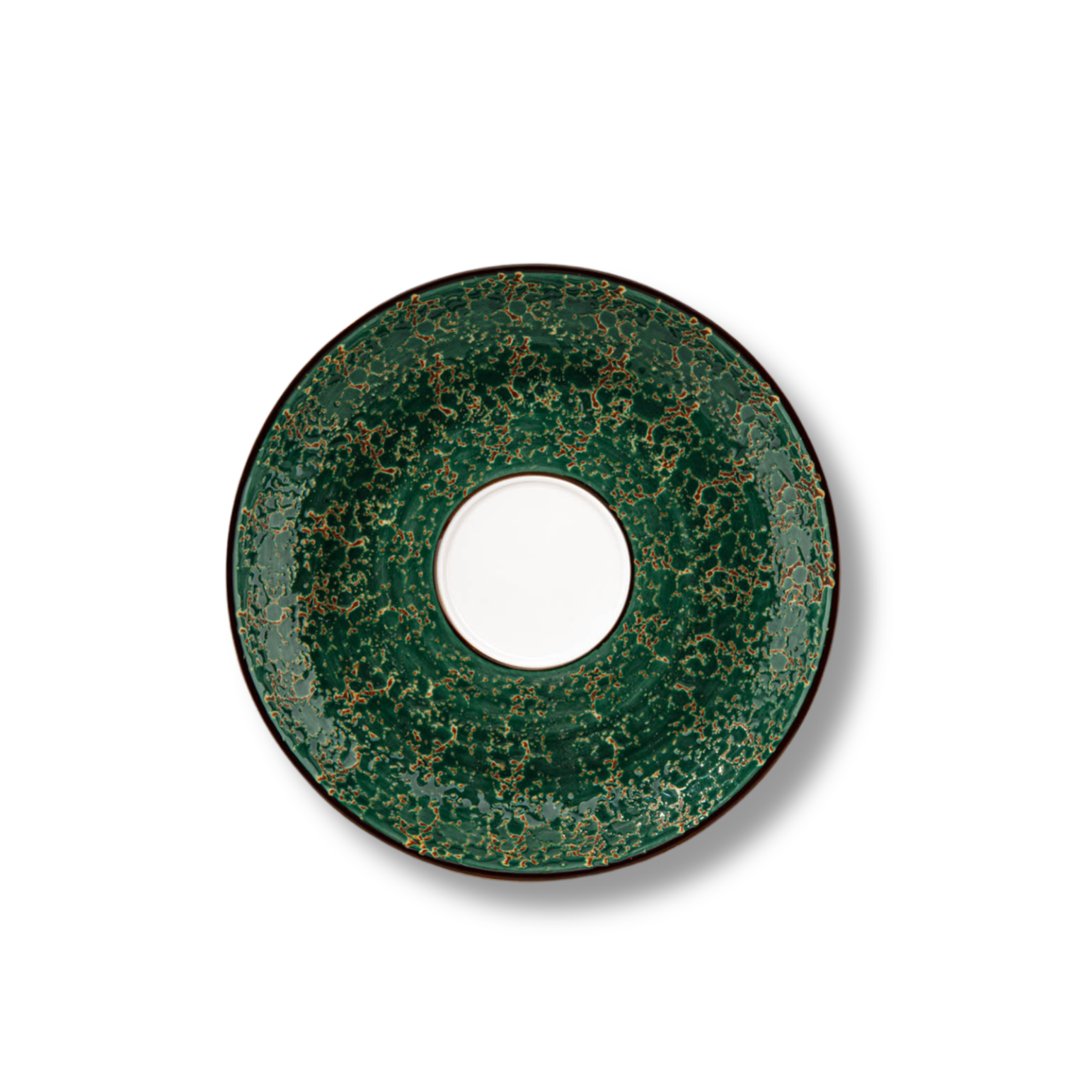 Green porcelain saucer 15 cm WL-667536/B