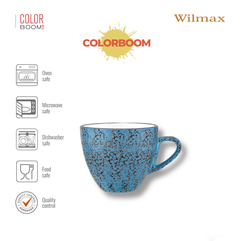 Filiżanka niebieska porcelanowa 300 ml WL-667636/A