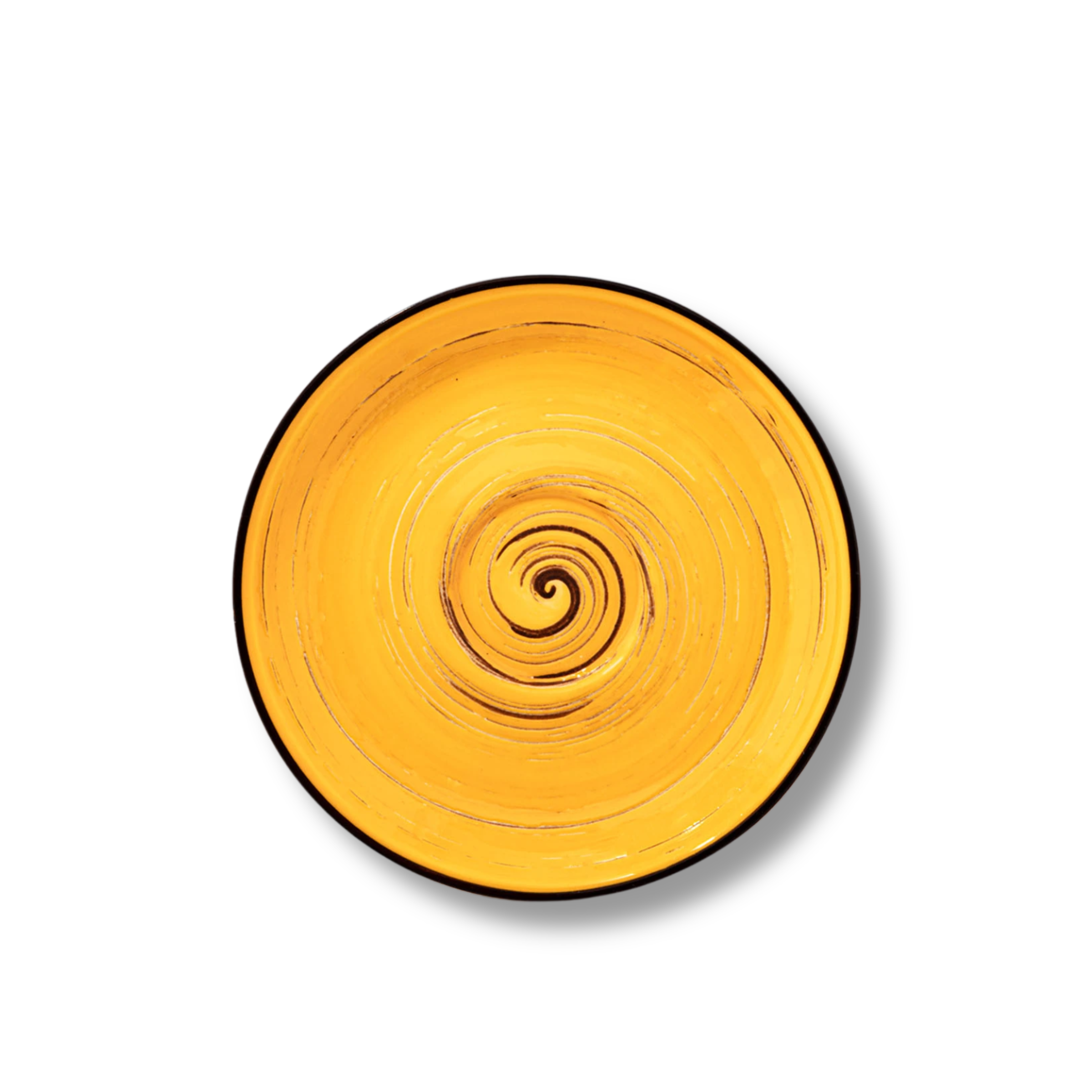 Spodek żółty porcelanowy 15 cm WL-669436/B