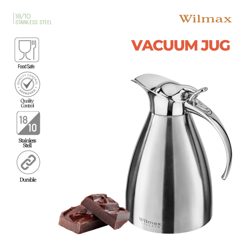 Dzbanek próżniowy dwuścienny srebrny stal nierdzewna 1000 ml WL-511020115/A