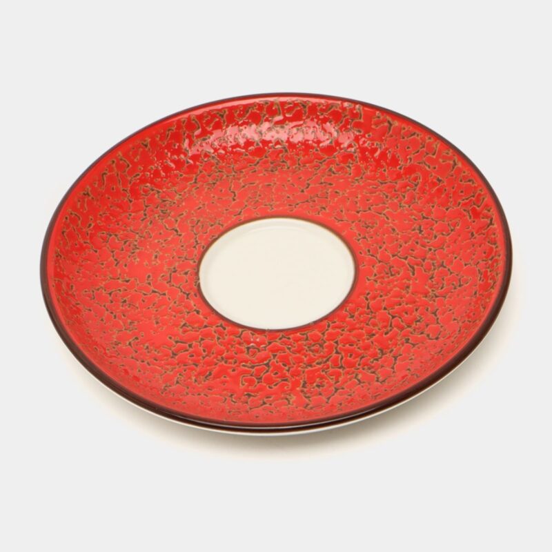 Spodek czerwony porcelanowy 11 cm WL-667233/B