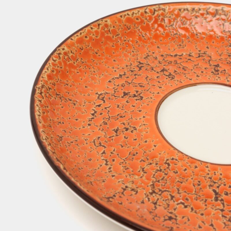 Spodek pomarańczowy porcelanowy 11 cm WL-667333/B