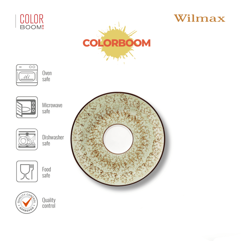 Spodek pistacjowy porcelanowy 11 cm WL-667133/B