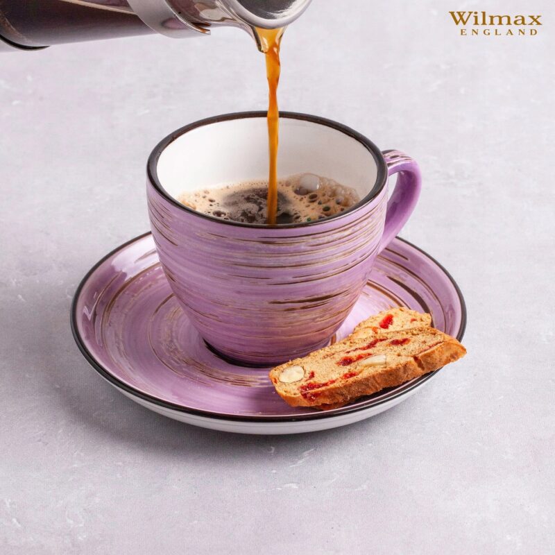 Spodek fioletowy porcelanowy 15 cm WL-669736/B