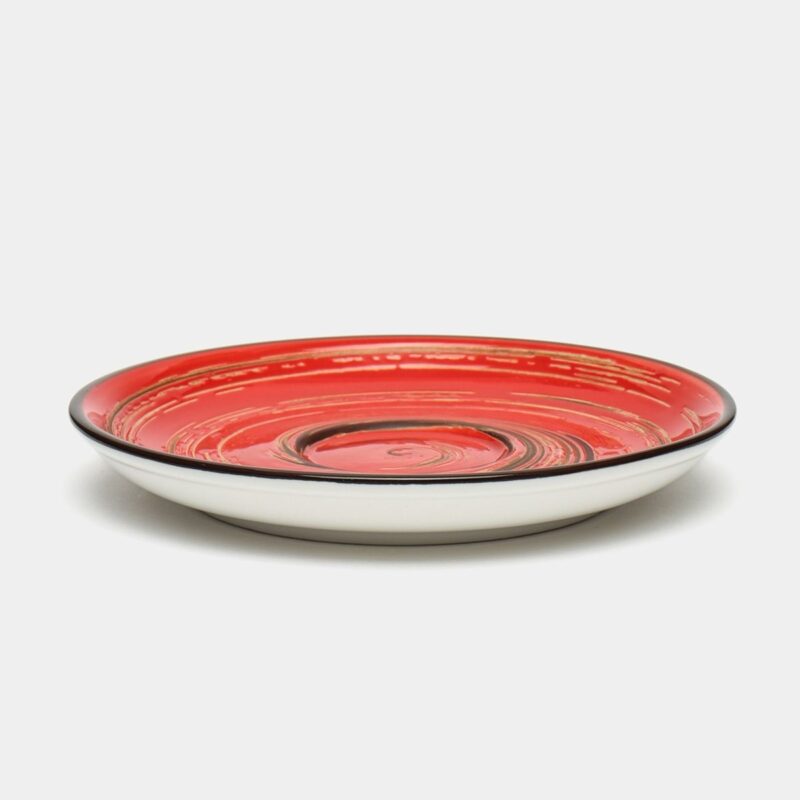 Spodek czerwony porcelanowy 11 cm WL-669233/B