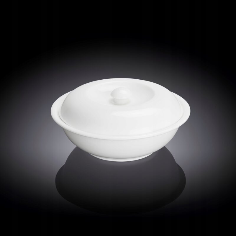 Misa z pokrywą 26 cm biała porcelanowa WL-992442/A