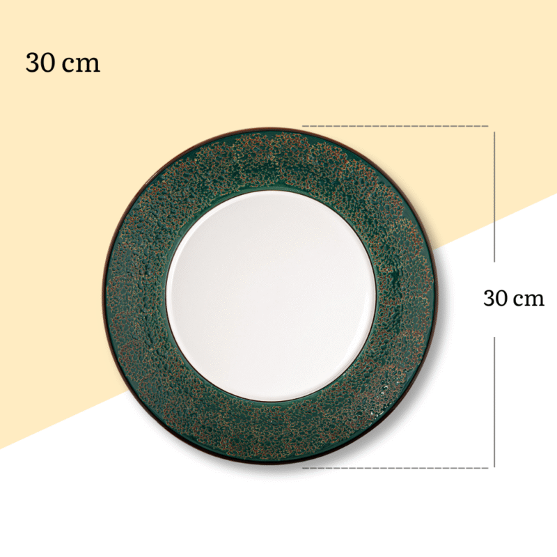 Talerz obiadowy 30 cm - zielony WL-667517/A