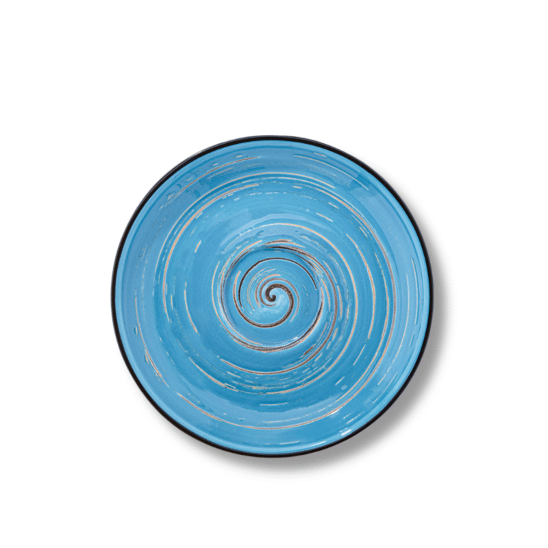 Spodek niebieski porcelanowy 15 cm WL-669636/B