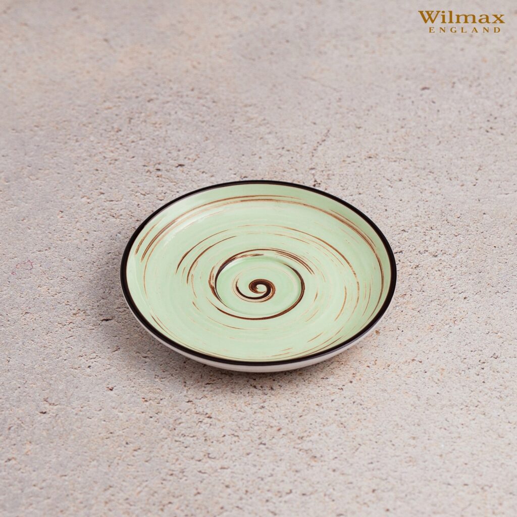 Spodek pistacjowy porcelanowy 12 cm WL-669134/B