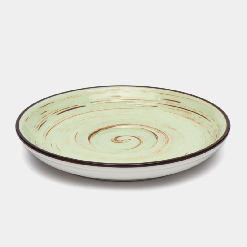 Spodek pistacjowy porcelanowy 15 cm WL-669136/B