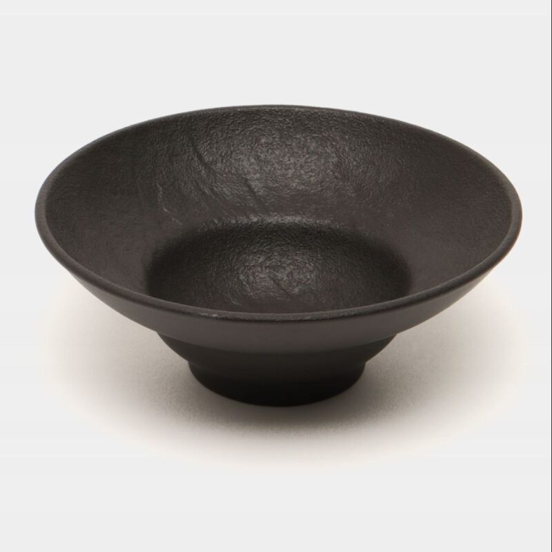 Talerz głęboki czarny matowy porcelanowy 20 cm 800 ml WL-661112/A
