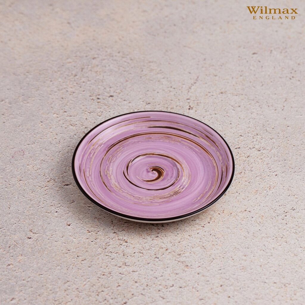 Spodek fioletowy porcelanowy 15 cm WL-669736/B