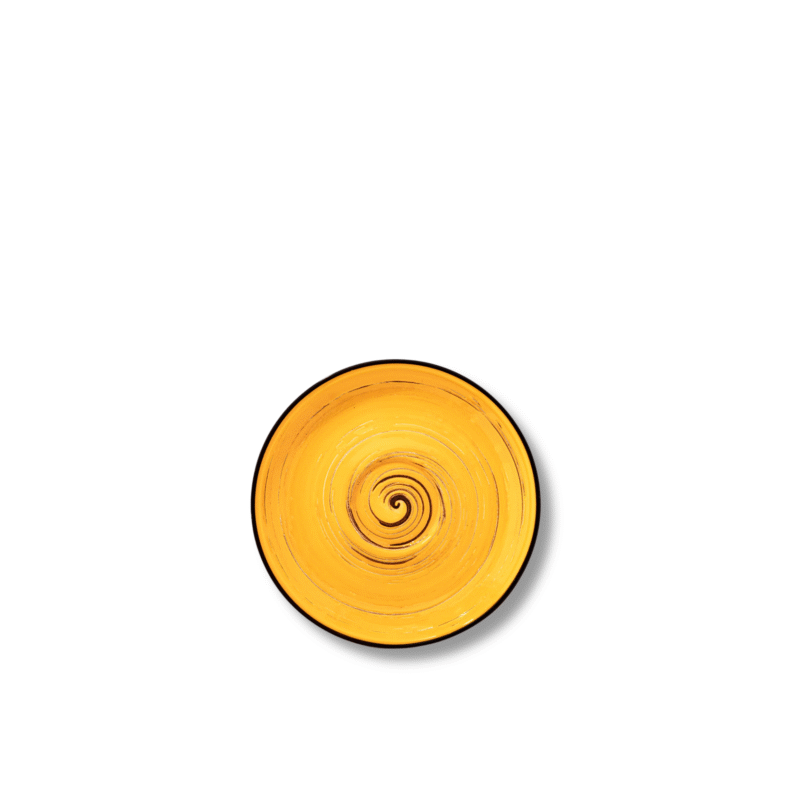 Spodek żółty porcelanowy 11 cm WL-669433/B