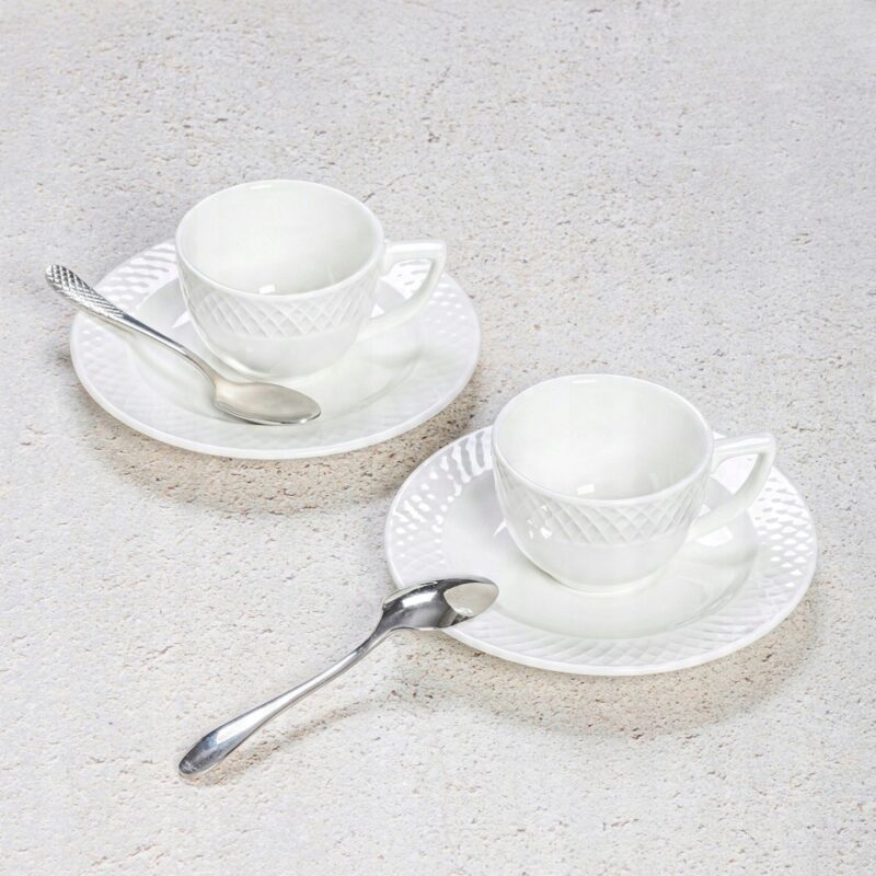 Filiżanka i spodek do kawy 90 ml WL-880101400/AB