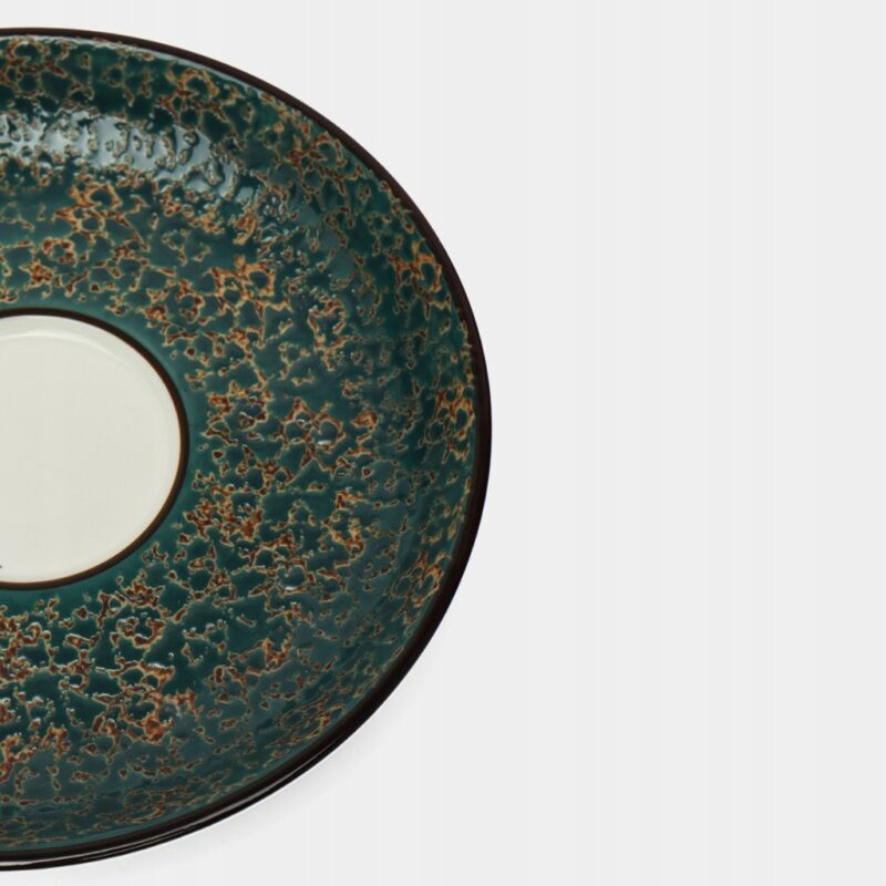 Spodek zielony porcelanowy 15 cm WL-667536/B