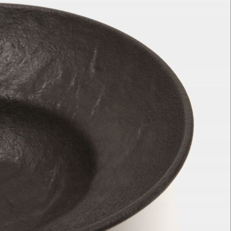 Talerz głęboki czarny matowy porcelanowy 20 cm 800 ml WL-661112/A