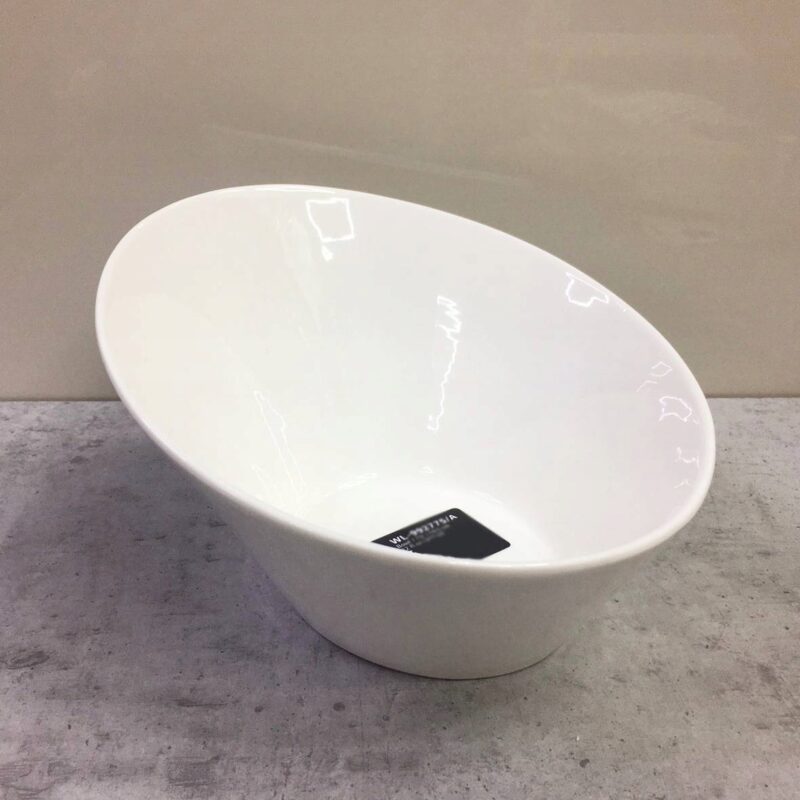 Salaterka 19.5 cm biała porcelanowa WL-992775/A