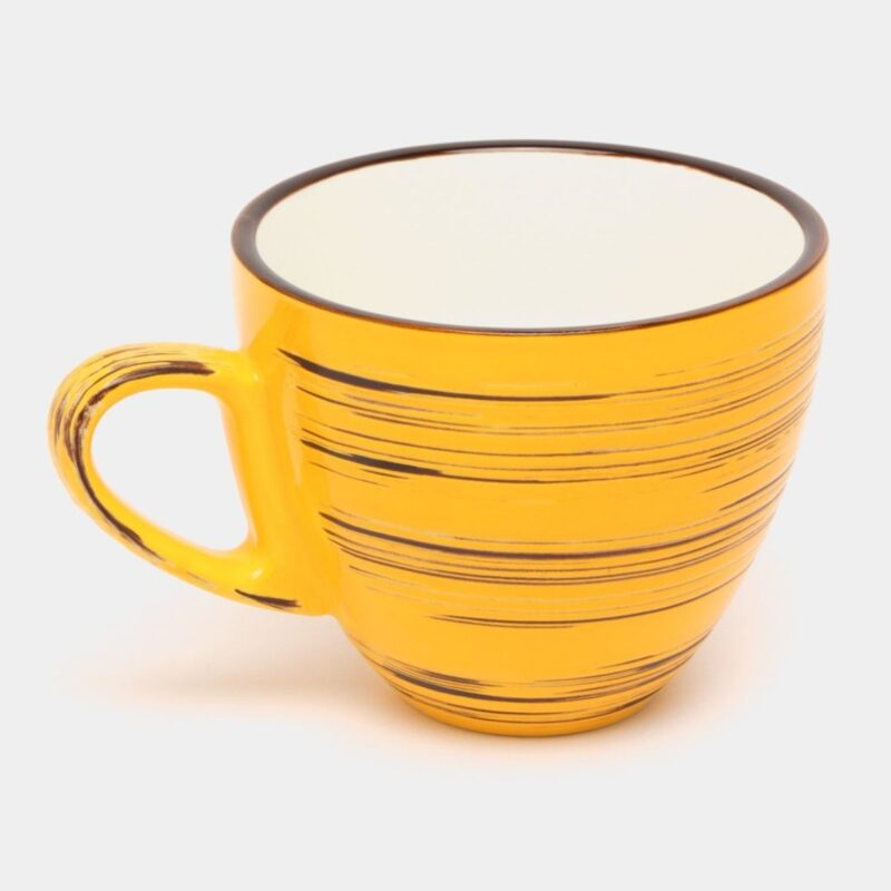 Filiżanka żółta porcelanowa 11 cm 190 ml WL-669435/A