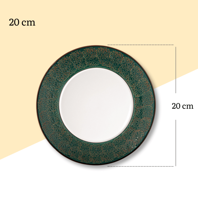 Talerz deserowy 20 cm - zielony WL-667512/A