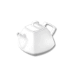 Square teapot 1050 ml in Wilmax white porcelain