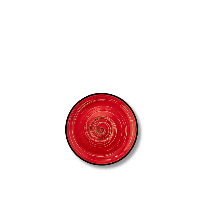 Spodek czerwony porcelanowy 11 cm WL-669233/B