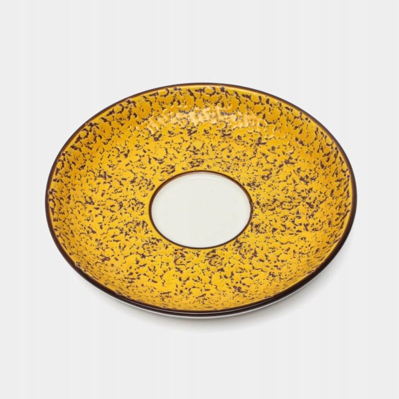 Spodek żółty porcelanowy 15 cm WL-667436/B