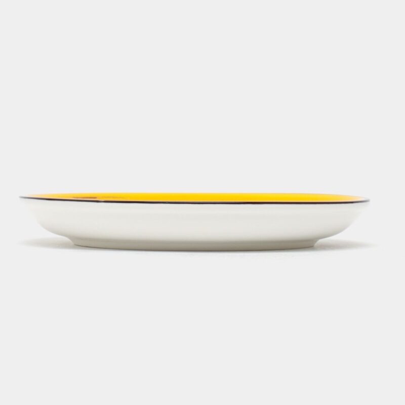 Spodek żółty porcelanowy 11 cm WL-669433/B