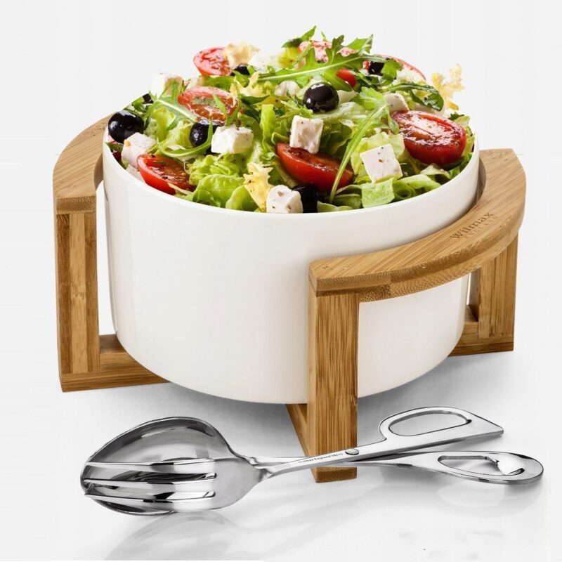 Salaterka 23 cm biała porcelanowa WL-992749/A