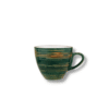 Green porcelain cup 190 ml from the Wilmax ColorBoom range
