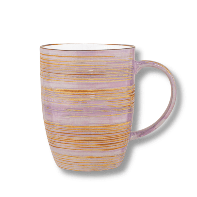Large purple porcelain mug 460 ml WL-669737/A