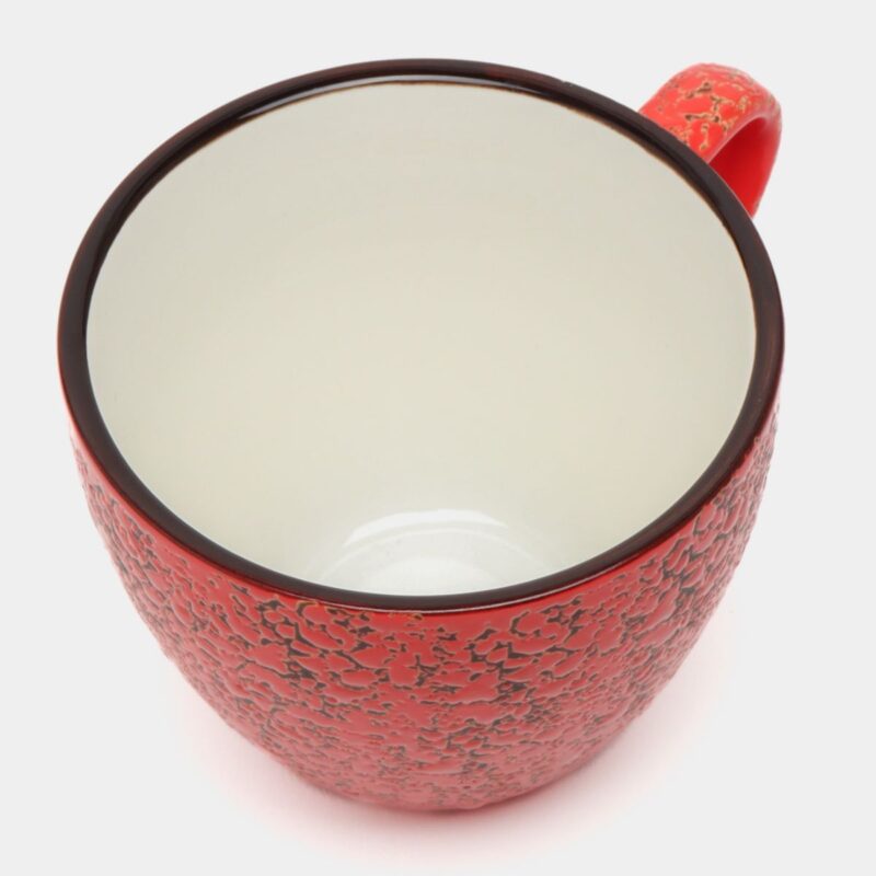 Filiżanka czerwona porcelanowa 8.1 cm 75 ml WL-667233/A