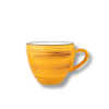 Yellow porcelain cup 300 ml from the Wilmax ColorBoom range