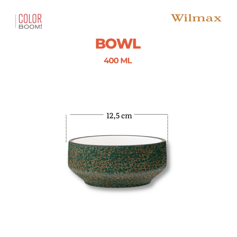 Bulionówka 12,5 cm, 400 ml - zielony WL-667538/A