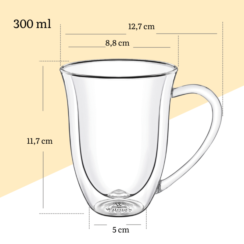 Kubek o podwójnych ściankach 300 ml WL-888726/A