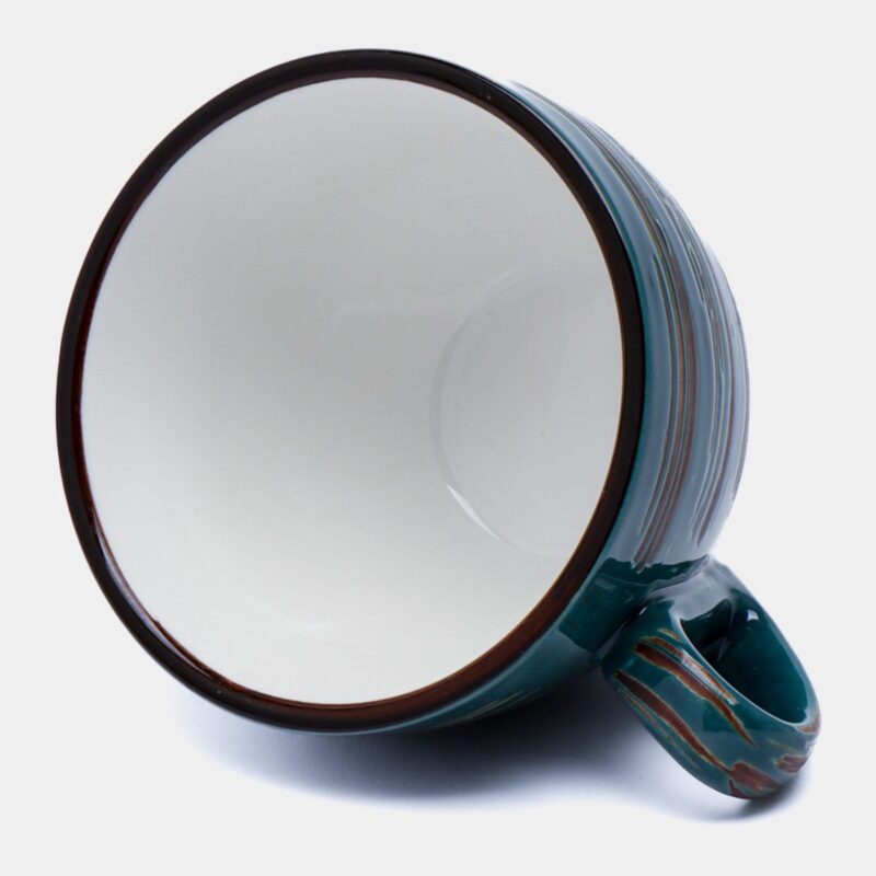 Filiżanka zielona porcelanowa 190 ml 11 cm WL-669535/A