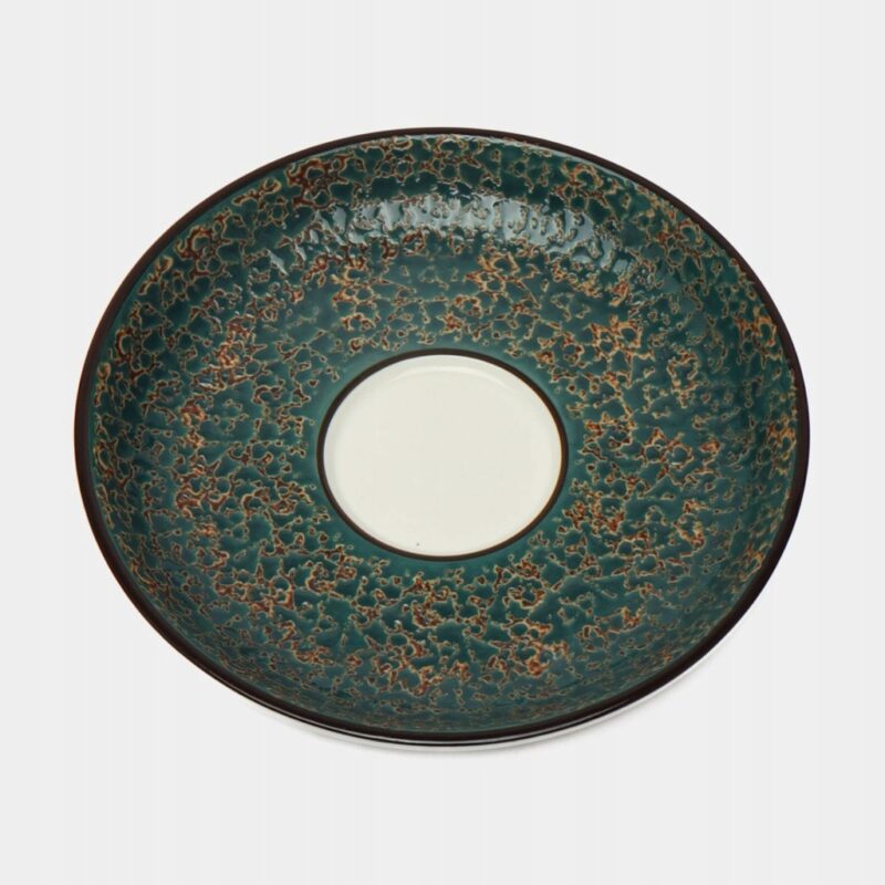 Spodek zielony porcelanowy 15 cm WL-667536/B
