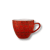Red cup 300 ml in Wilmax Color Boom Splash porcelain