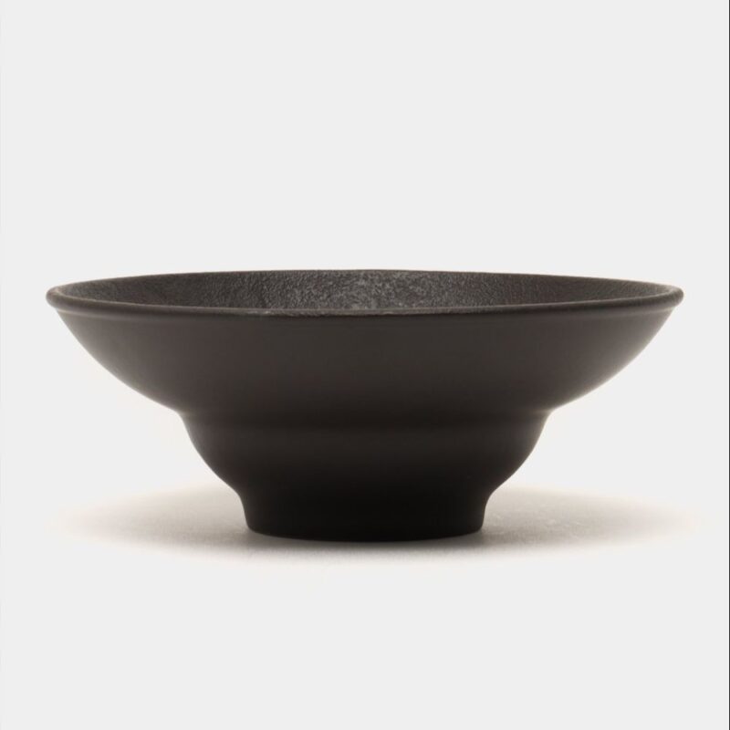 Talerz głęboki czarny matowy porcelanowy 20 cm 800 ml WL-661112/A