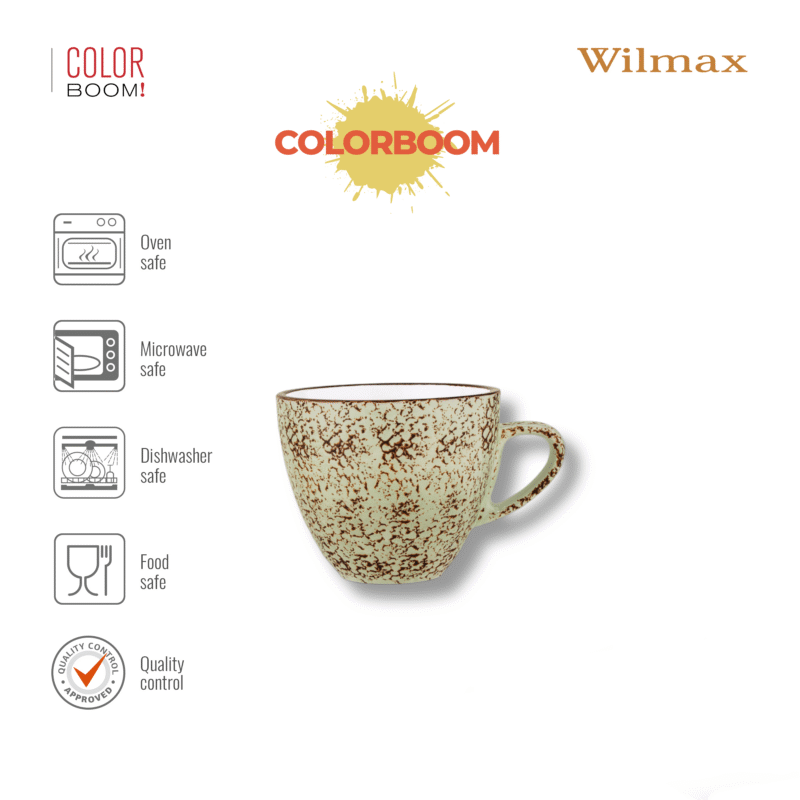 Filiżanka pistacjowa porcelanowa 8.1 cm 75 ml WL-667133/A