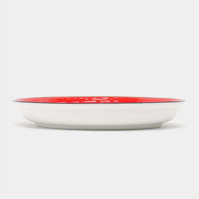 Spodek czerwony porcelanowy 15 cm WL-669236/B